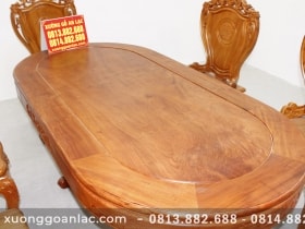 Bộ bàn ăn 6 ghế louis gỗ hương đá cao cấp 19 bộ bàn ăn hương đá cao cấp