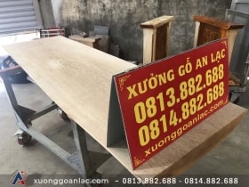 Mặt bàn nguyên khối gỗ gõ đỏ bản mộc 9 Mặt bàn mộc