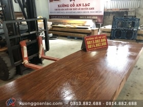 Mặt bàn nguyên khối gỗ cẩm hồng 351x101x16cm siêu vip 27 mặt bàn gỗ cẩm