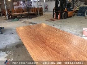 Mặt bàn nguyên khối gỗ cẩm hồng 351x101x16cm siêu vip 23 bàn ăn gỗ cẩm vip