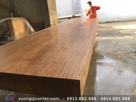 Mặt bàn nguyên khối gỗ cẩm hồng 351x101x16cm siêu vip 21 bàn gỗ cẩm hồng