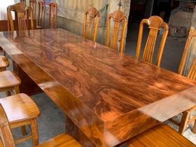 Bộ bàn ăn đóng hộp hương xám ( Bác Quang - Hưng Yên )