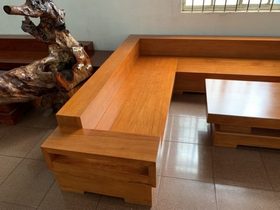Bộ Sofa gỗ gõ đỏ nguyên khối ( Anh Tăng - TP. Đà Nẵng) (2)