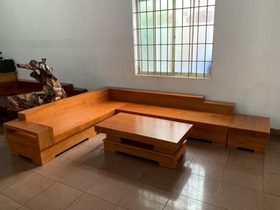 Bộ Sofa gỗ gõ đỏ nguyên khối ( Anh Tăng - TP. Đà Nẵng) (2)