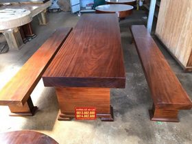 Bàn ghế gỗ nguyên khối 47 Bộ K3 gỗ cẩm hồng nguyên khối ( Chú Dân - Hà Nội)