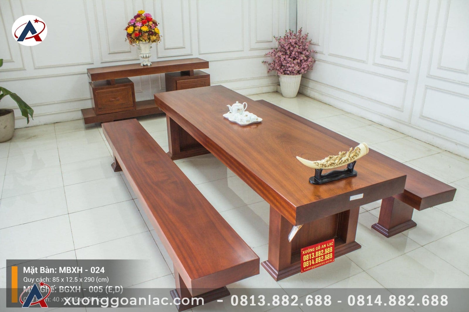 Bộ ghế K3 gỗ cẩm hồng nguyên khối (anh Lân - Hà Nội) 7 Bộ k3 gỗ cẩm hồng nguyên khối