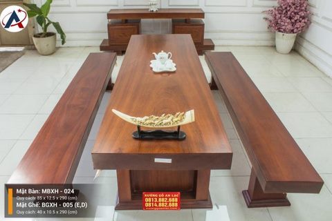 Bộ k3 gỗ cẩm hồng nguyên khối (anh Lân - Hà Nội