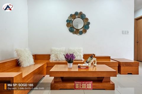 Tư vấn chọn bàn ghế cho căn hộ chung cư 5 Bộ sofa nguyên khối gỗ gõ đỏ (Chú Lương - Hưng Yên)