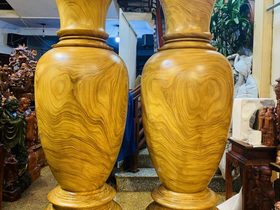 Đôi Lục bình gỗ cẩm vàng 2m (Anh Dương - Hà Nội)