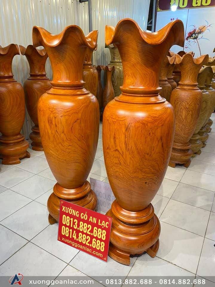Đôi lục bình gỗ hương đỏ 2m17 đường kính 69cm (anh Tấn - Hưng Yên)  16 Đôi lục bình (anh Tân - Hưng Yên)