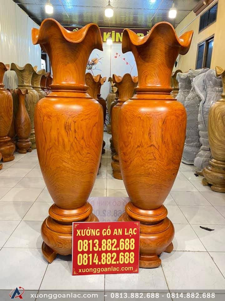 Đôi lục bình gỗ hương đỏ 2m17 đường kính 69cm (anh Tấn - Hưng Yên)  14 Đôi lục bình (anh Tân - Hưng Yên)