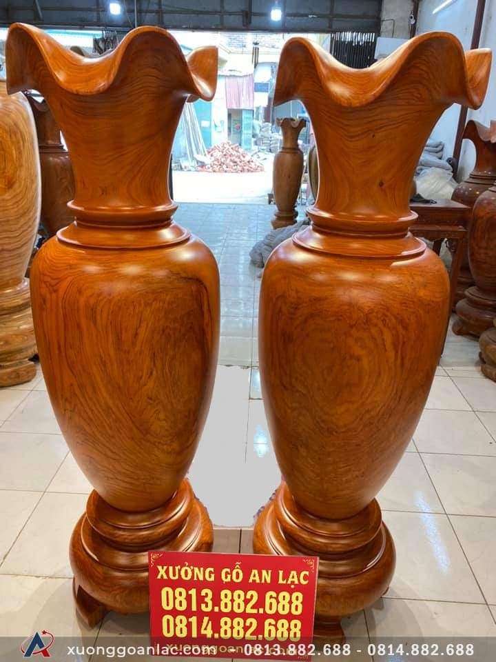 Đôi lục bình gỗ hương đỏ 2m17 đường kính 69cm (anh Tấn - Hưng Yên)  13 Đôi lục bình (anh Tân - Hưng Yên)
