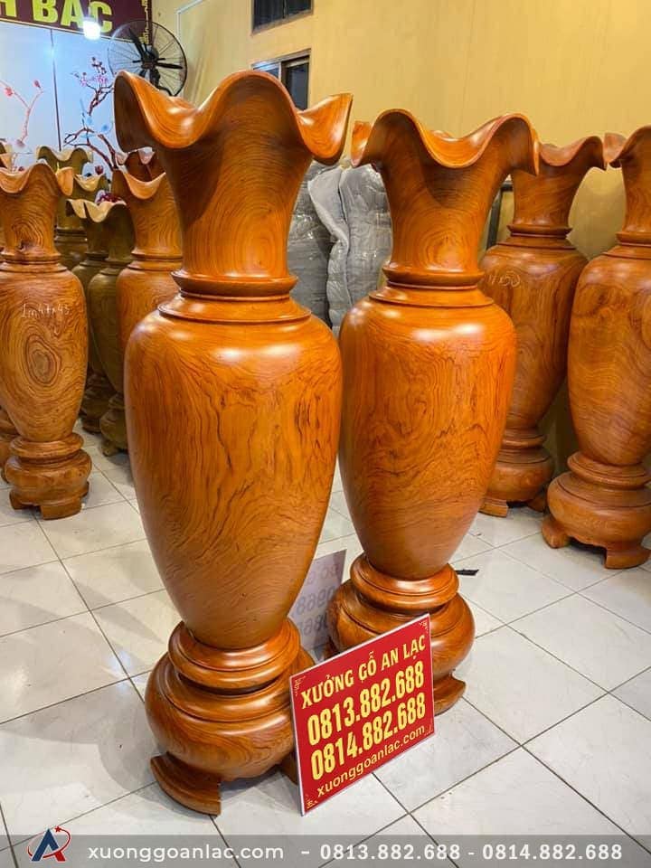 Đôi lục bình gỗ hương đỏ 2m17 đường kính 69cm (anh Tấn - Hưng Yên)  15 Đôi lục bình (anh Tân - Hưng Yên)