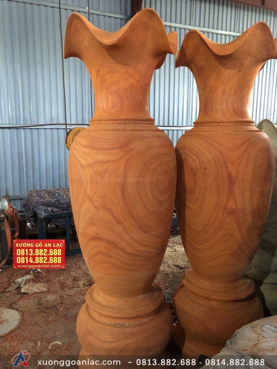 Lục Bình gỗ hương đỏ 2m đường kính 60cm (anh Hoàng – Hải Phòng) 10 Lục Bình gỗ hương đỏ 2m (anh Hoàng – Hải Phòng)