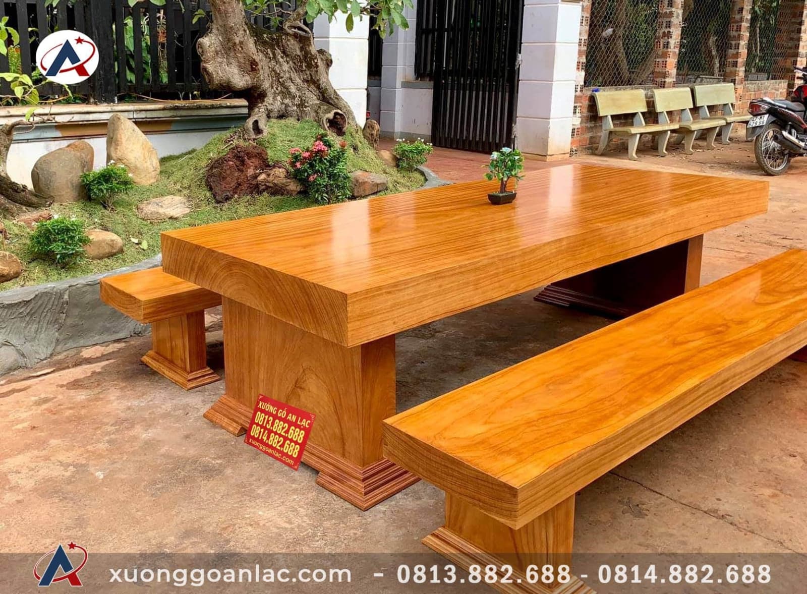 Bộ bàn ghế K3 gõ gõ đỏ nguyên khối (Anh Hoàng - Bắc Giang) 11 K3 gõ gõ đỏ nguyên khối (Anh Hoàng - Bắc GIang)