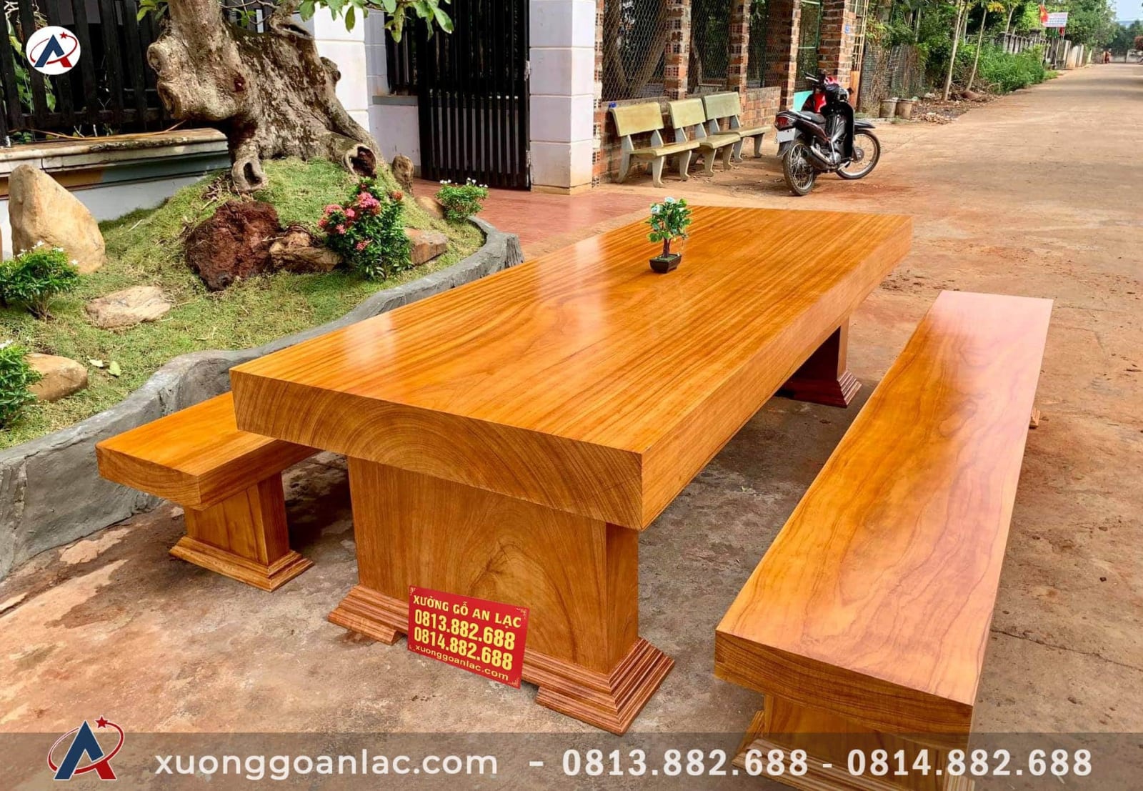 Bộ bàn ghế K3 gõ gõ đỏ nguyên khối (Anh Hoàng - Bắc Giang) 2 K3 gõ gõ đỏ nguyên khối (Anh Hoàng - Bắc GIang)