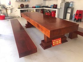 Bộ bàn ghế K3 gỗ gõ đỏ nguyên khối (Chú Toàn - Hải Dương ) 7 K3 gỗ gõ đỏ nguyên khối (Chú Toàn - Hải Dương )