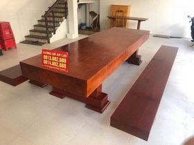 Bộ bàn ghế K3 gỗ gõ đỏ nguyên khối (Chú Toàn - Hải Dương ) 10 K3 nguyên khối (Chú Toàn - Hải Dương )