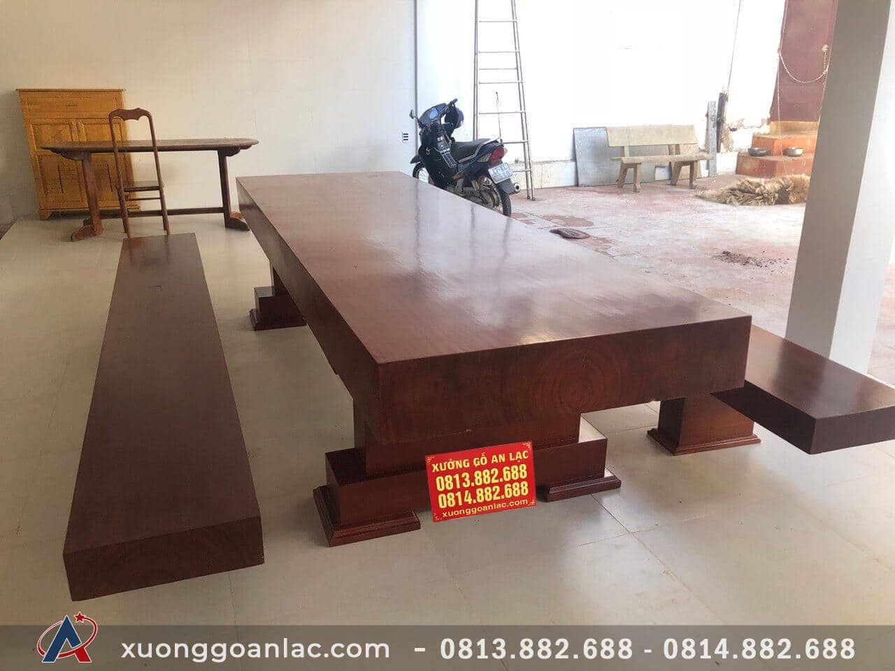 Bộ bàn ghế K3 gỗ gõ đỏ nguyên khối (Chú Toàn - Hải Dương ) 3 K3 nguyên khối (Chú Toàn - Hải Dương )