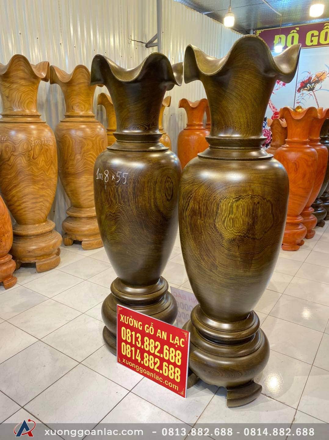 Cặp Lục Bình gỗ Mun đuôi công 1m80 đướng kính 55cm (anh Nguyên - Hà Nội) 10 Lục Bình 180 (Anh Nguyên - Hà Nội)