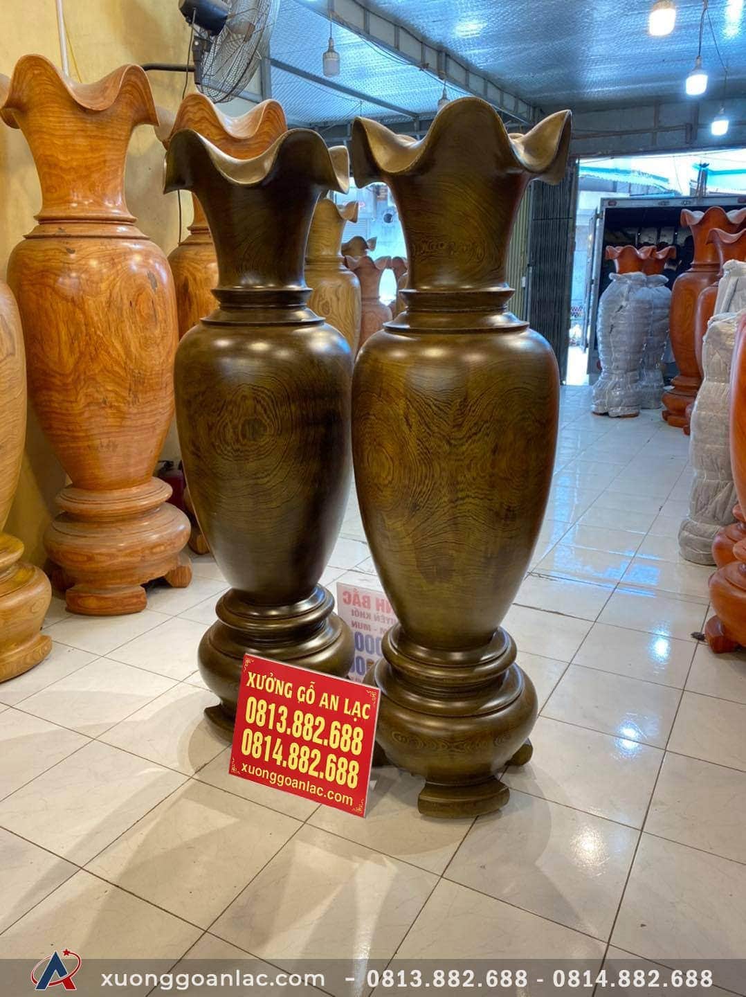 Cặp Lục Bình gỗ Mun đuôi công 1m80 đướng kính 55cm (anh Nguyên - Hà Nội) 9 Lục Bình 180 (Anh Nguyên - Hà Nội)