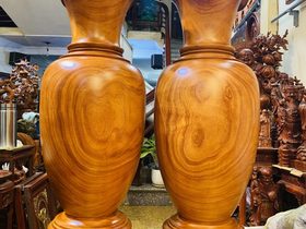 Lục bình gỗ cẩm vàng 1m70 đường kính 48cm (chú Tuân - Hà Nội) 7 Lục bình 1m70 (Chú Tuân - Hà Nội) (1)