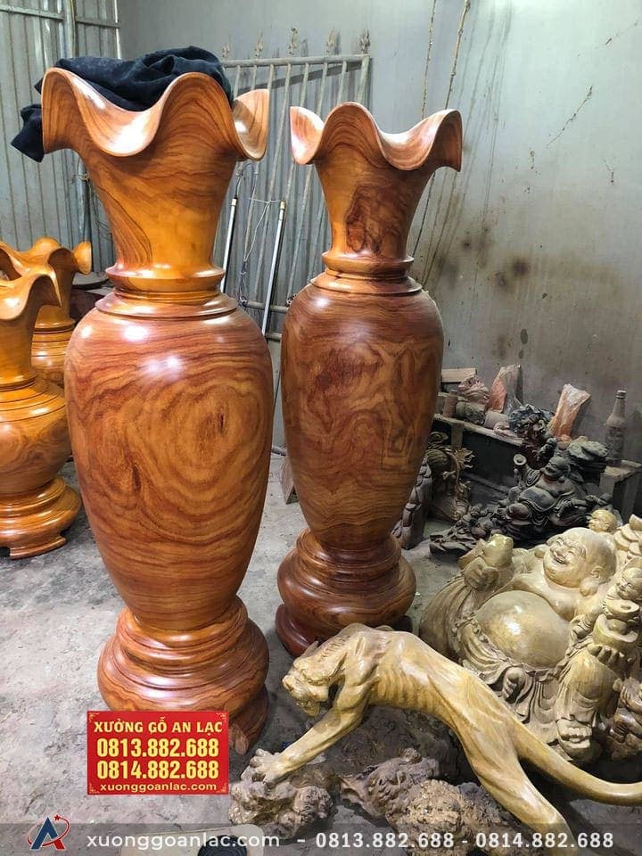 Lục bình gỗ Cẩm vàng 1m63 đường kính 46cm (chú Hải - Hà Nội) 9 Lục bình (chú Hải - Hà Nội)
