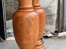 Lục bình gỗ hương đỏ 1m8 đường kính 53cm (anh Cương - Thái Bình) 8 Lục bình 1m8 (Anh Cương - Thái Bình)