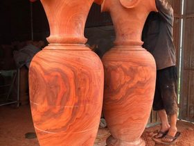 Lục bình gỗ hương đỏ 2m đường kính 63cm (chú Đạo - Hà Nội) 6 Lục bình 2m(chú Đạo - Hà Nội)
