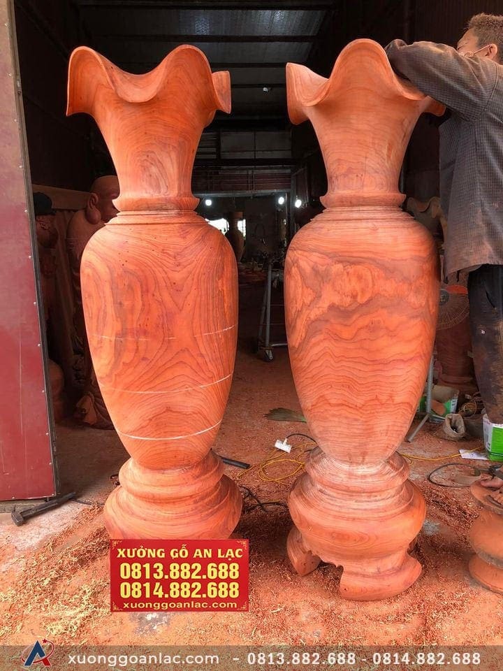 Lục bình gỗ hương đỏ 2m đường kính 63cm (chú Đạo - Hà Nội) 8 Lục bình gỗ hương đỏ 2mx63 (chú Đạo - Hà Nội) (2)