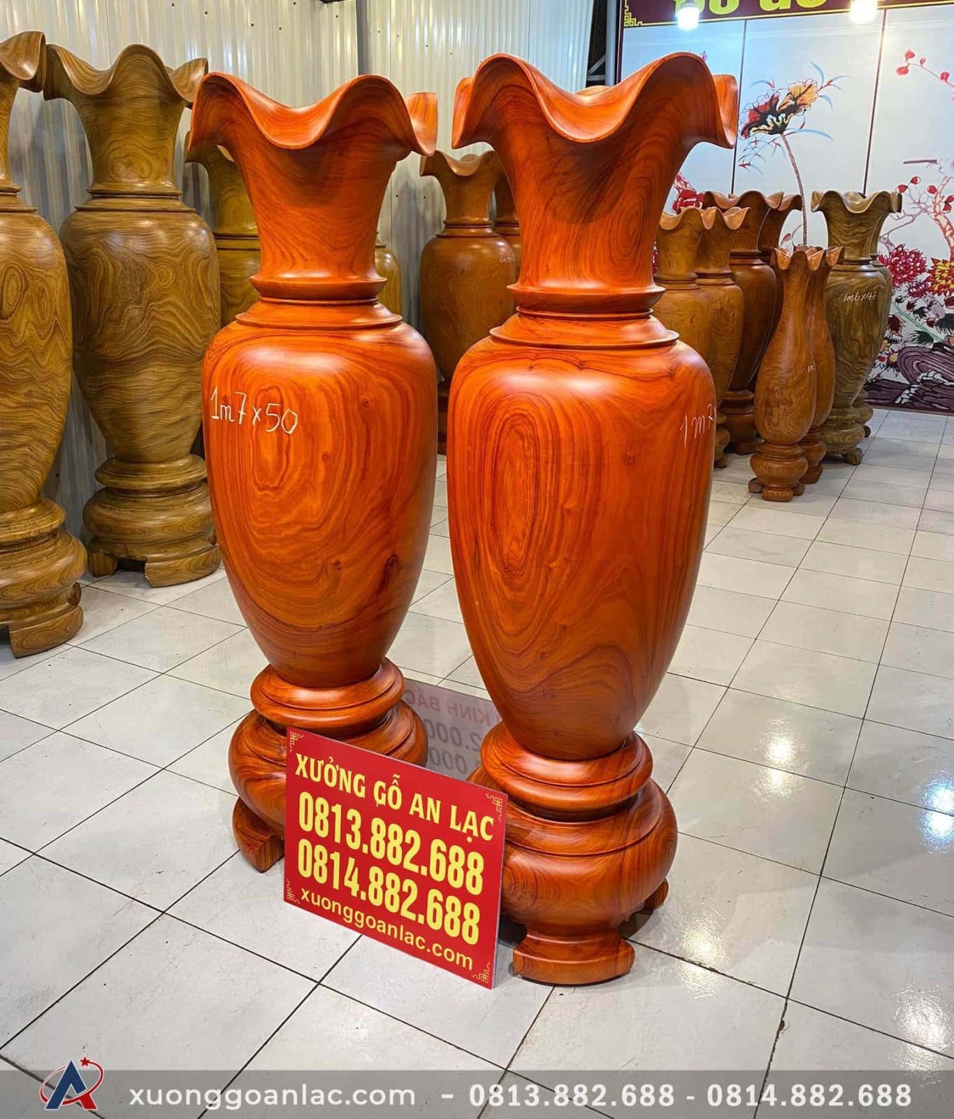 Lục bình gỗ hương đỏ 1m70 đường kính 50cm (anh Minh - Ninh Bình) 13 Lục bình (anh Minh - Ninh Bình) (1)