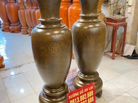 Lục bình gỗ mun đuôi công 1m57 đường kính 50cm (anh Hòa - Bắc Giang) 8 Lục bình (anh Hòa - Bắc Giang (1)