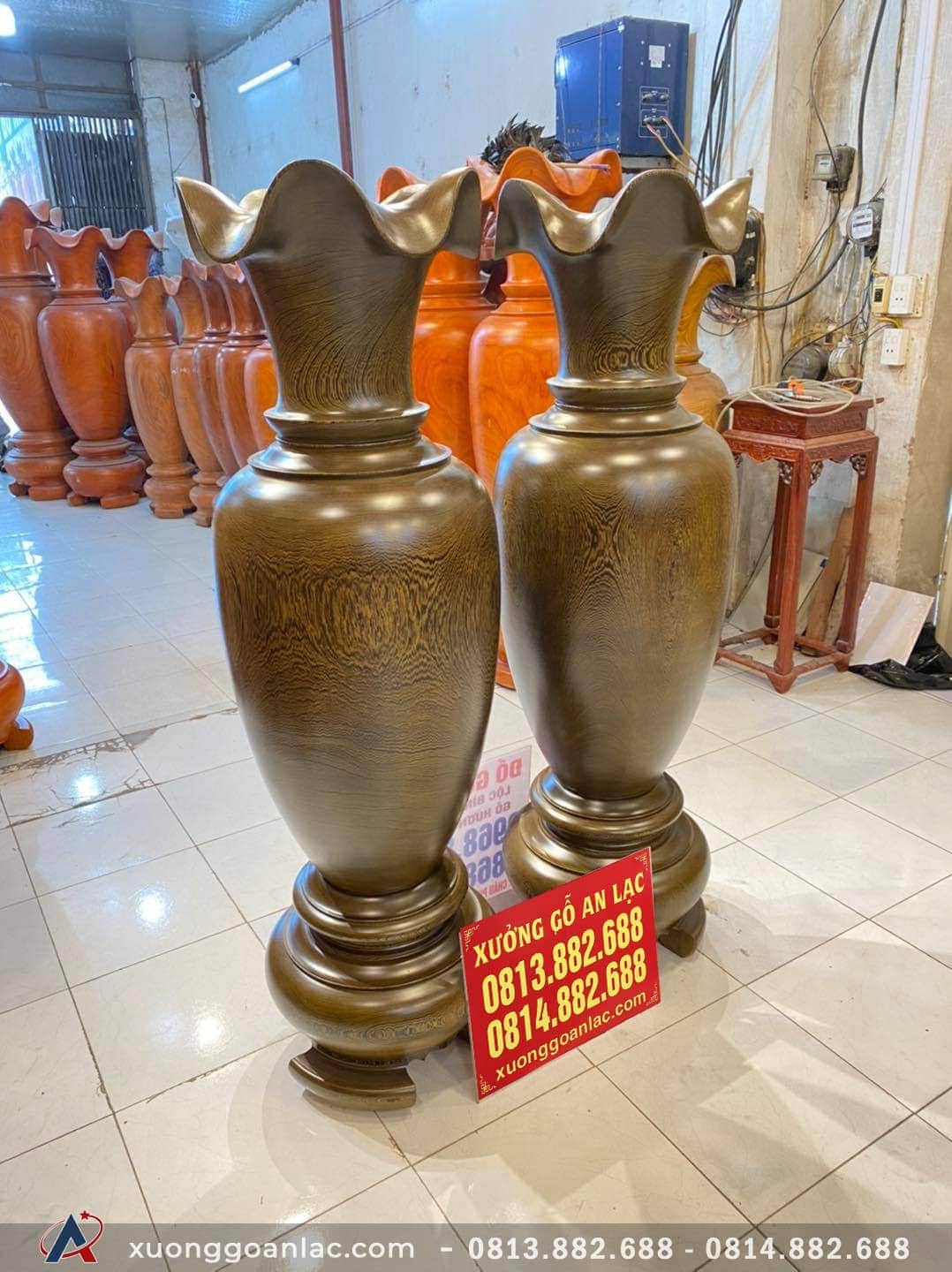Lục bình gỗ mun đuôi công 1m57 đường kính 50cm (anh Hòa - Bắc Giang) 16 Lục bình (anh Hòa - Bắc Giang (1)
