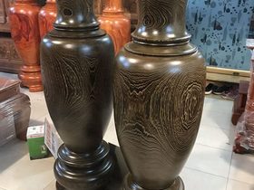 Lục bình 1m7 gỗ mun đuôi công đường kính 51cm (anh Quang - Hải Phòng) 5 Lục bình gỗ mun đuôi công (anh Quang - Hải Phòng) (2)