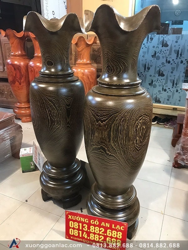 Lục bình 1m7 gỗ mun đuôi công đường kính 51cm (anh Quang - Hải Phòng) 9 Lục bình gỗ mun đuôi công (anh Quang - Hải Phòng) (2)