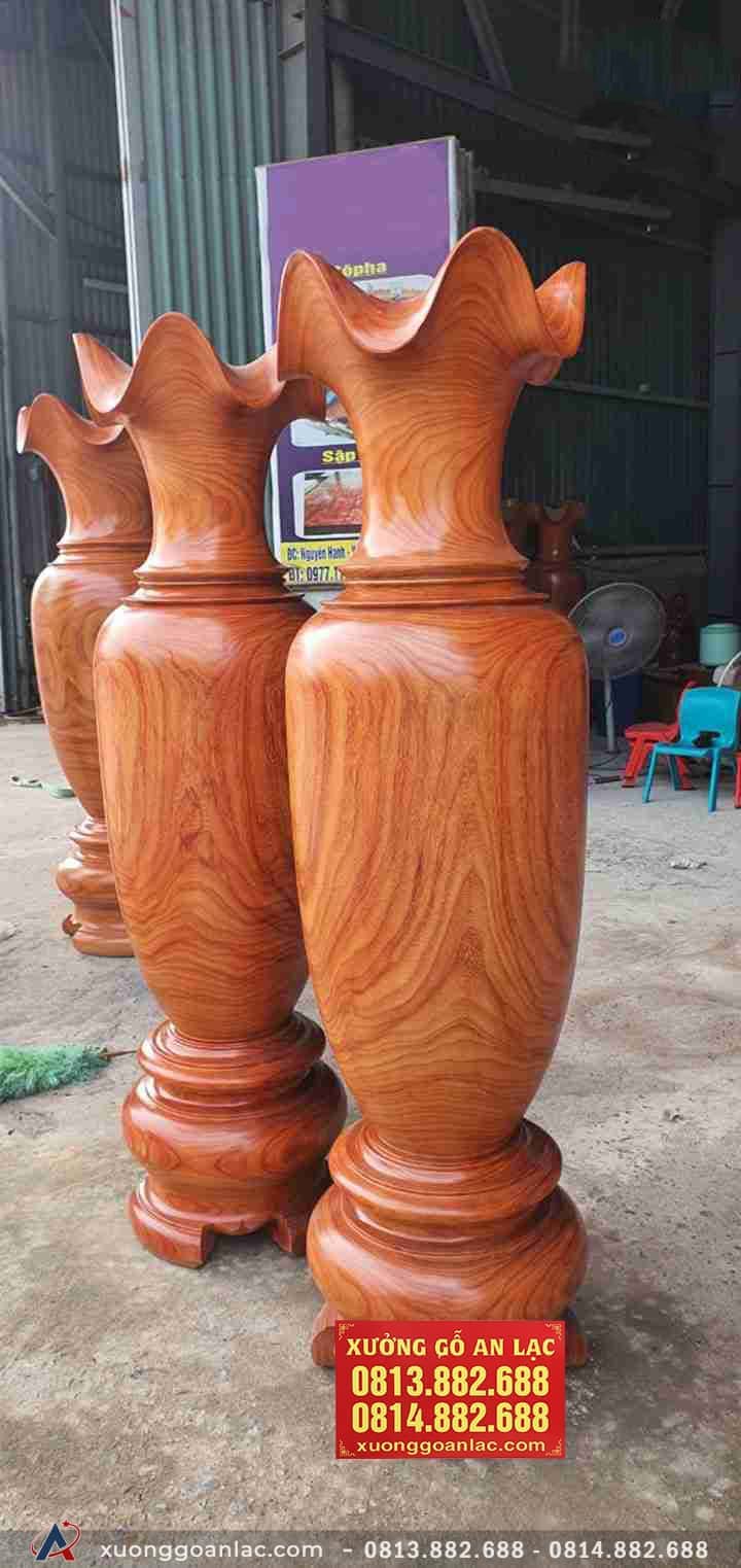 Lục Bình gỗ hương đỏ 1m7 đường kính 49cm (anh Linh - Nam Định) 10 Lục Bình gỗ hương đỏ 1m7 (Anh Linh - Nam Định)