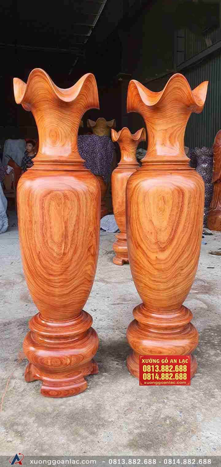 Lục Bình gỗ hương đỏ 1m7 đường kính 49cm (anh Linh - Nam Định) 8 Lục Bình gỗ hương đỏ 1m7 (Anh Linh - Nam Định)
