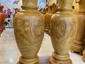 Đôi lục bình gỗ cẩm vàng 1m97 đường kính 63cm (anh Chinh - Nam Định) 5 Lục bình (anh Chinh - Nam Định) (2)