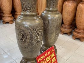 Lục bình gỗ mun đuôi công 1m50 (Bác Huy - Hải Dương) 7 (Bác Huy - Hải Dương)