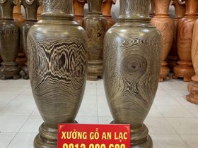 Lục bình gỗ mun đuôi công 1m50 (Bác Huy - Hải Dương) 10 1m50x43 5