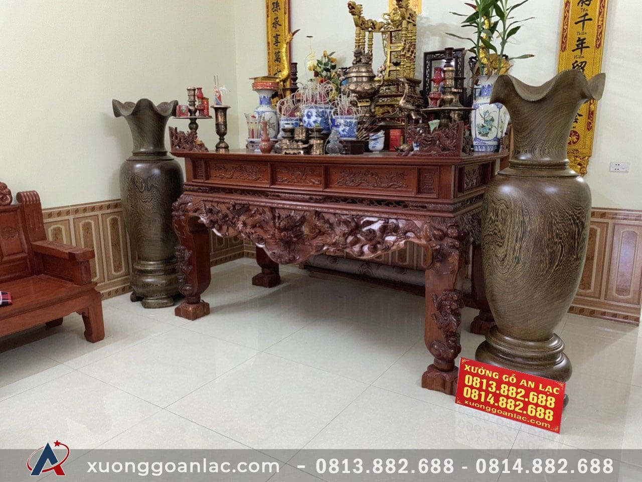 Lục bình trơn gỗ mun đuôi công 1m70 (bác Tĩnh - Hải Phòng) 10 Lục bình (bác Tĩnh - Hải Phòng)