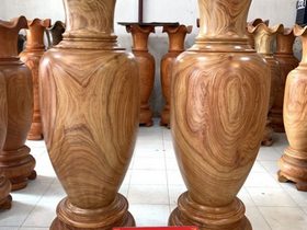 Lục bình gỗ cẩm vàng cao 2m đường kính 63cm (chú Sâm - Hà Nội) 14 (chú Sâm - Hà Nội)
