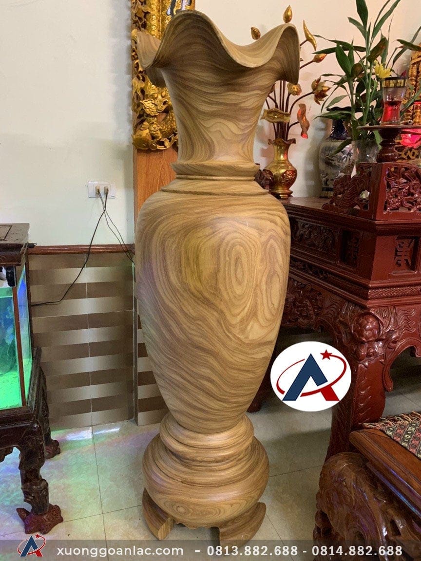Lục bình gỗ cẩm vàng 1m81đường kính 58cm (anh Phương - Hòa Bình) 13 Lục Bình 1m81 (Anh Phương - Hòa Bình)