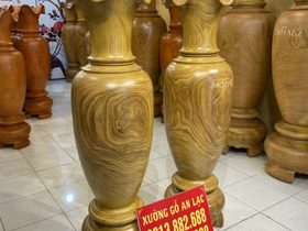 Lục bình gỗ cẩm vàng 1m57 đường kính 45cm (Chú Hương - Hà Nội) 6 Lục Bình (Chú Hương - Hà Nội)