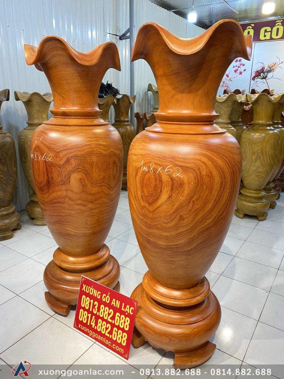 Lục bình gỗ cẩm vàng màu hương 1m80 đường kính 62cm (anh Đang - Hà Nội) 9 Lục bình (anh Đang - Hà Nội)