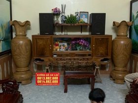 Lục bình gỗ Cẩm Vàng 1m69 đường kính 56cm (anh Tuyền - Hà Nội) 5 Lục bình gỗ cẩm Vàng ( anh Tuyền - Hà Nội)