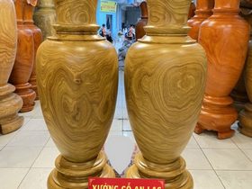Lục bình gỗ cẩm vàng 1m77 đường kính 57cm (anh Lân - Hà Nội) 6 Lục bình (anh Lân - Hà Nội)