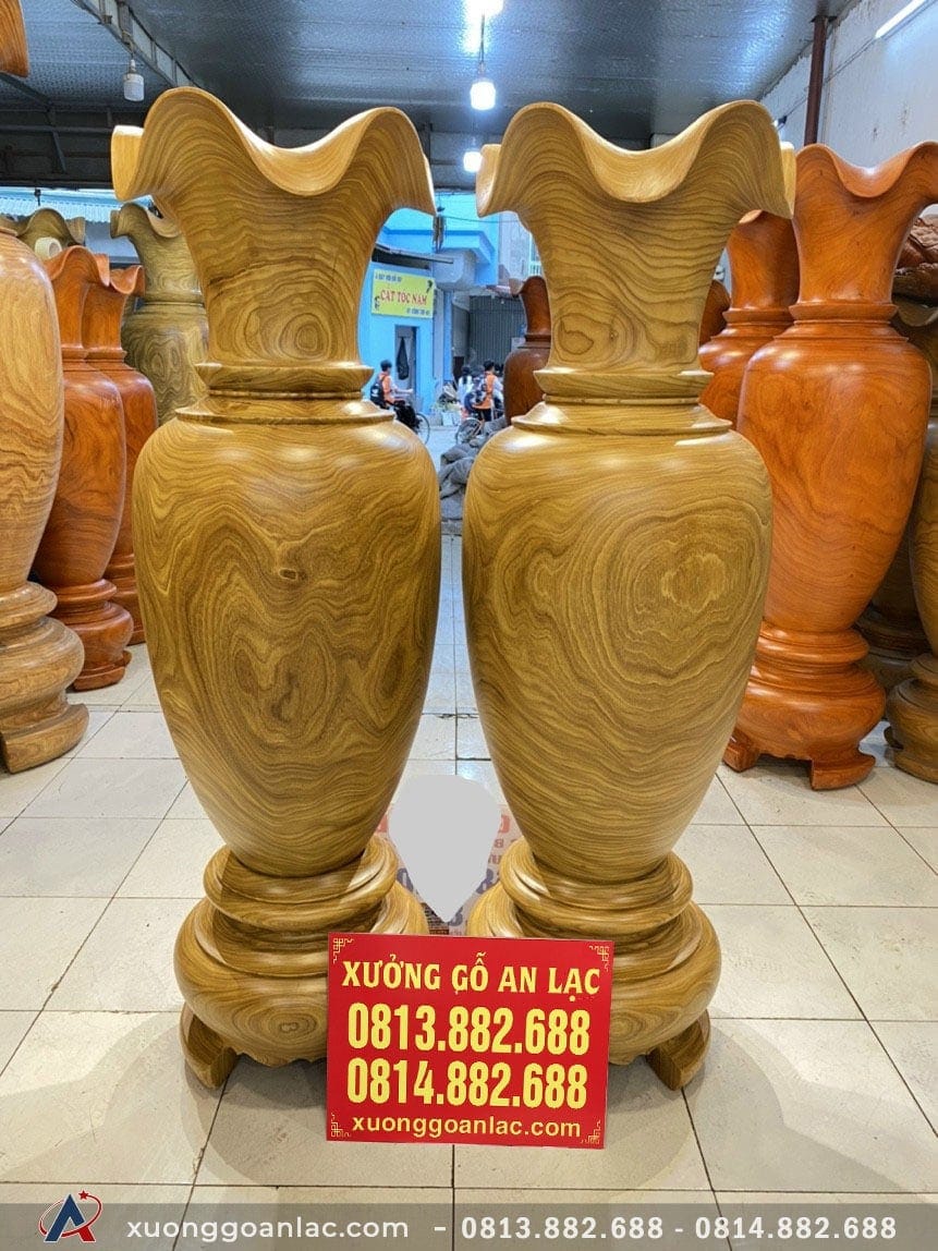 Lục bình gỗ cẩm vàng 1m77 đường kính 57cm (anh Lân - Hà Nội) 8 Lục bình (anh Lân - Hà Nội)