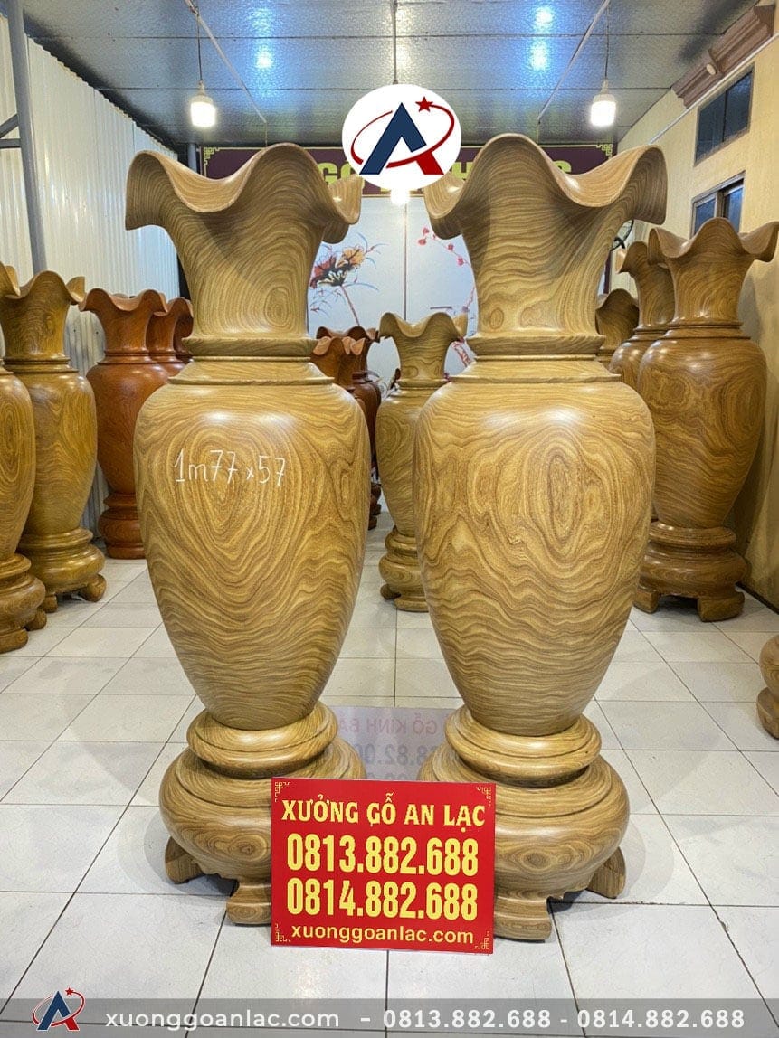 Lục bình gỗ cẩm vàng 1m77 đường kính 57cm (anh Lân - Hà Nội) 10 Lục bình (anh Lân - Hà Nội)