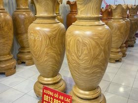 Lục bình gỗ cẩm vàng 1m77 đường kính 57cm (anh Lân - Hà Nội) 5 (anh Lân - Hà Nội)